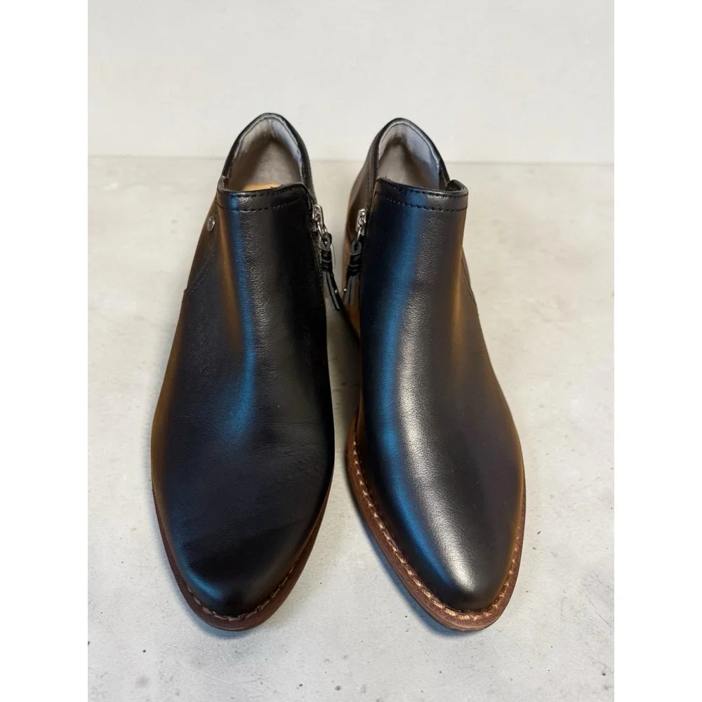 Hush Puppies Women's‎ Ailee Black Ankle Boots Size 8.5 Leather New Without Box